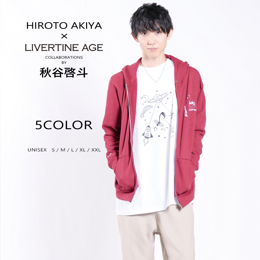 受注期間限定！秋谷啓斗コラボ企画！コラボZIPパーカー◆秋谷啓斗