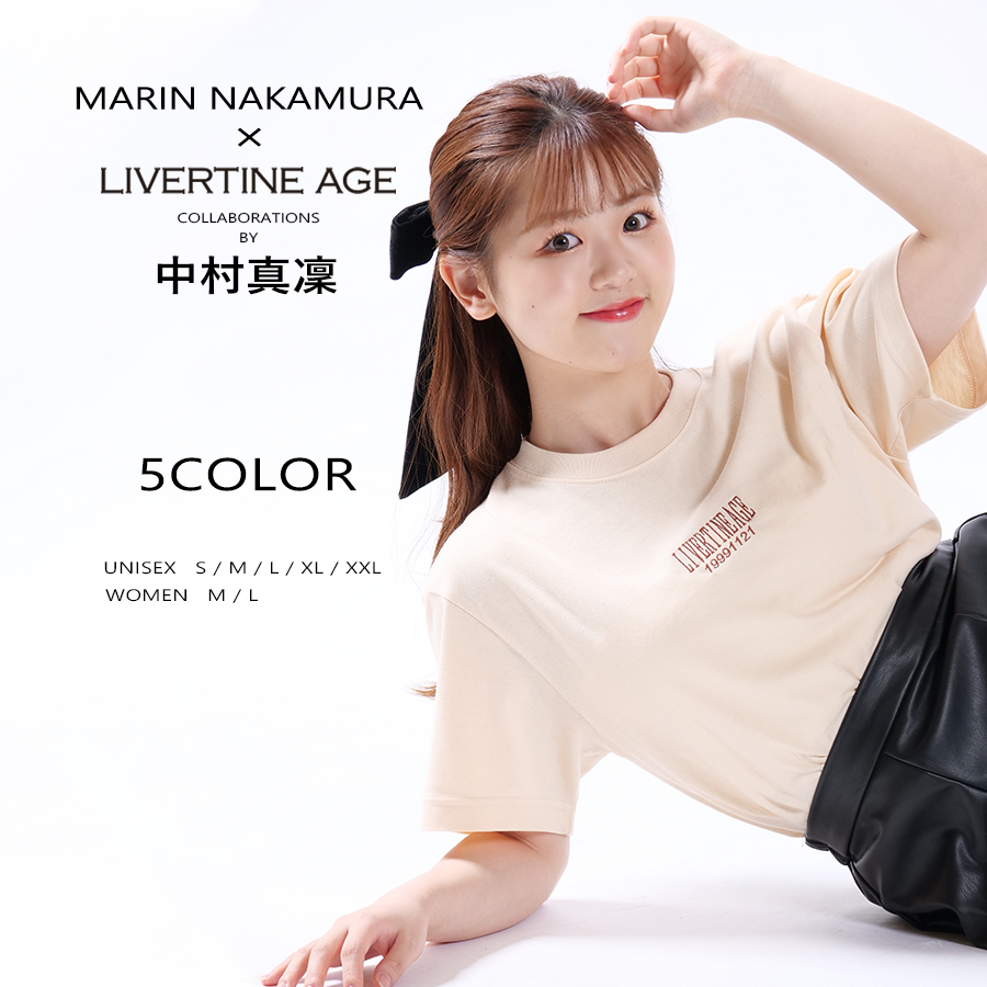 受注期間限定！中村真凜コラボ企画！コラボ半袖Tシャツ◆中村真凜