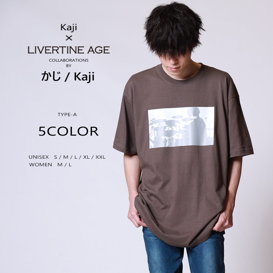 受注期間限定！かじ / Kajiコラボ企画！コラボ半袖Tシャツ TYPE:A◆かじ / Kaji