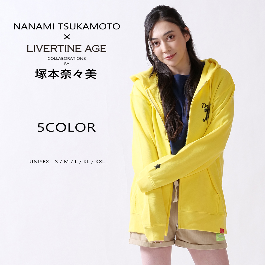 受注期間限定！塚本奈々美コラボ企画！コラボZIPパーカー◆塚本奈々美