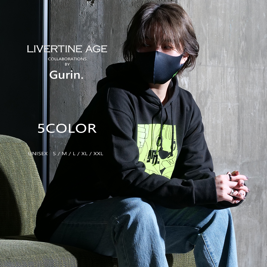 受注期間限定！Gurin.コラボ企画！コラボプルオーバーパーカー◆Gurin.