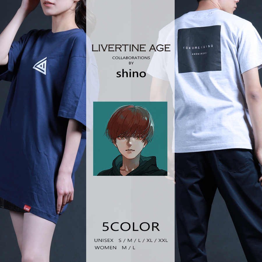 受注期間限定！shinoコラボ企画！コラボ半袖Tシャツ◆shino