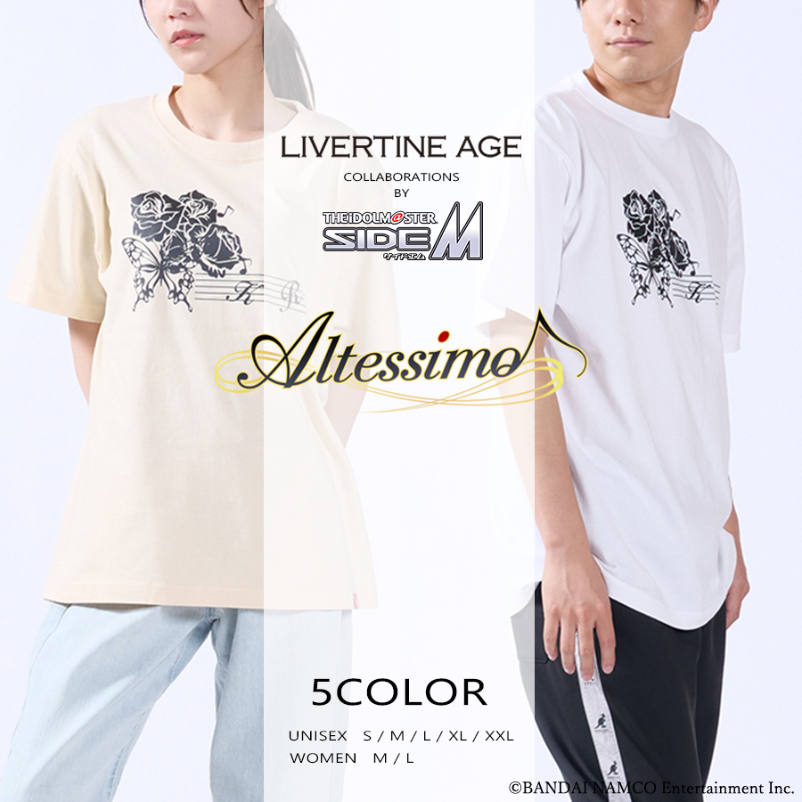 受注期間限定！アイドルマスター SideM コラボ半袖Tシャツ type : Altessimo