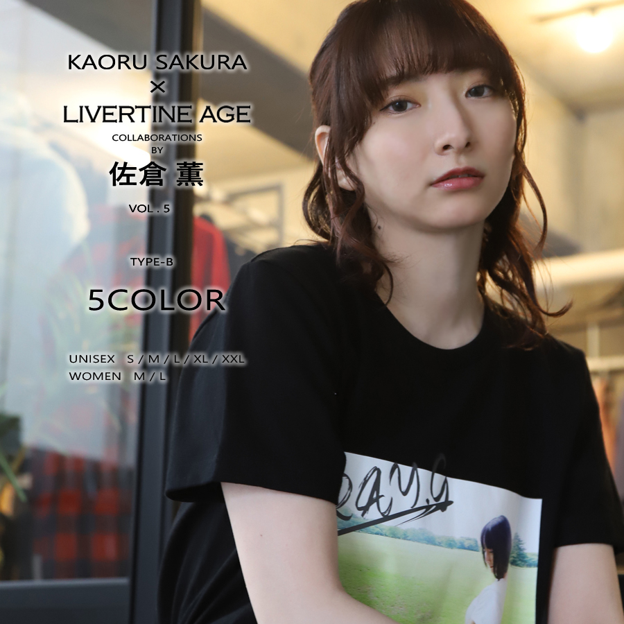 受注期間限定！佐倉薫コラボ企画！コラボ半袖Tシャツ type :B◆佐倉薫