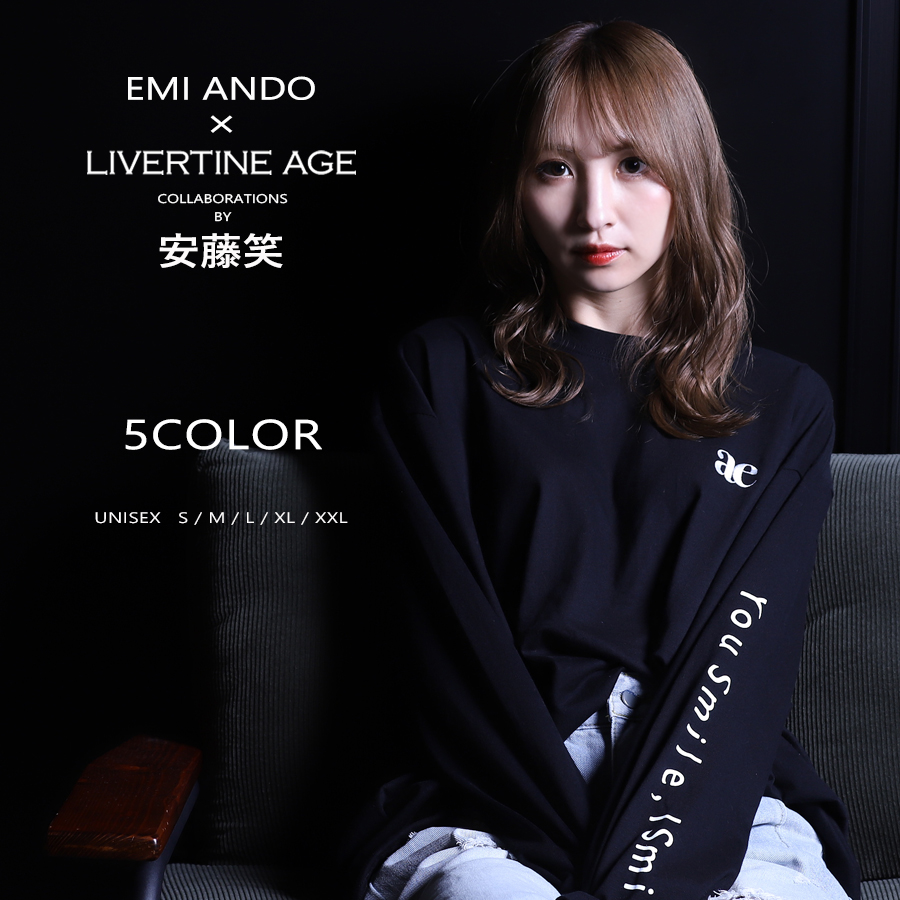 受注期間限定！安藤笑コラボ企画！コラボ長袖Tシャツ◆安藤笑