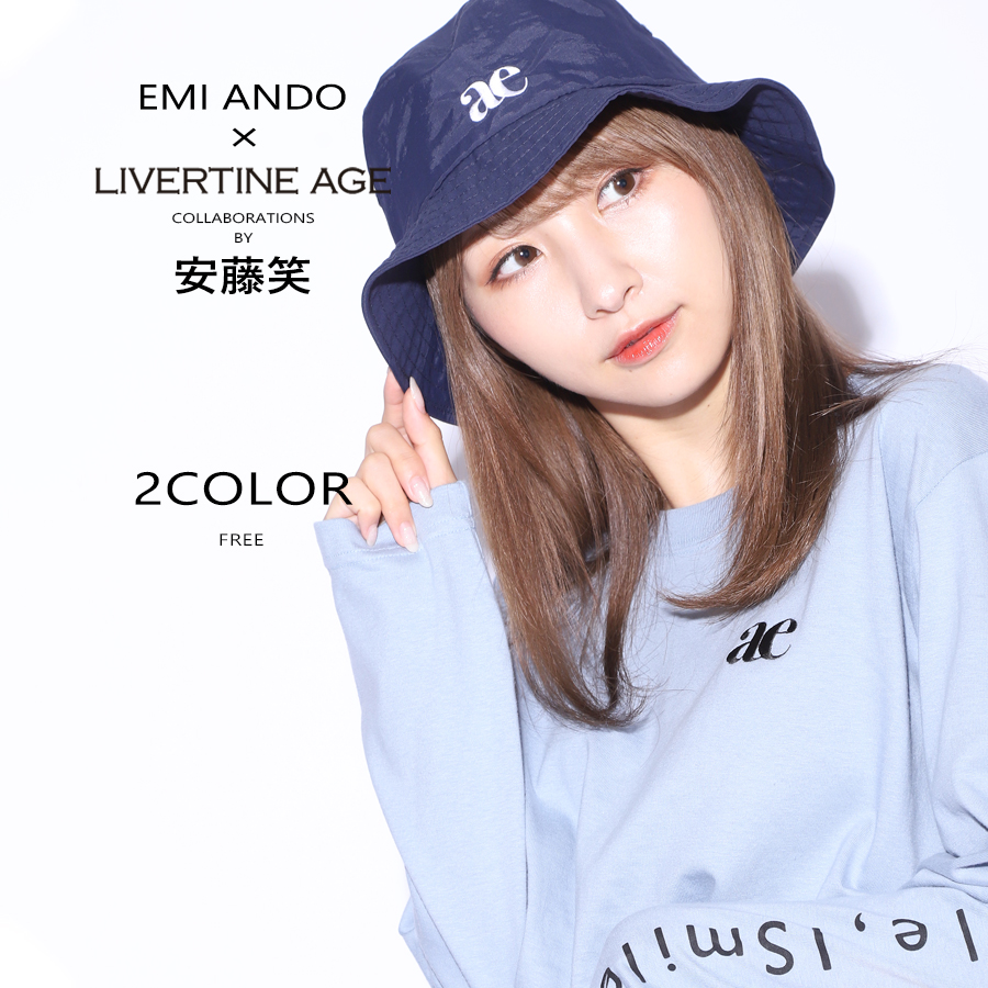 受注期間限定！安藤笑コラボ企画！コラボバケットハット◆安藤笑