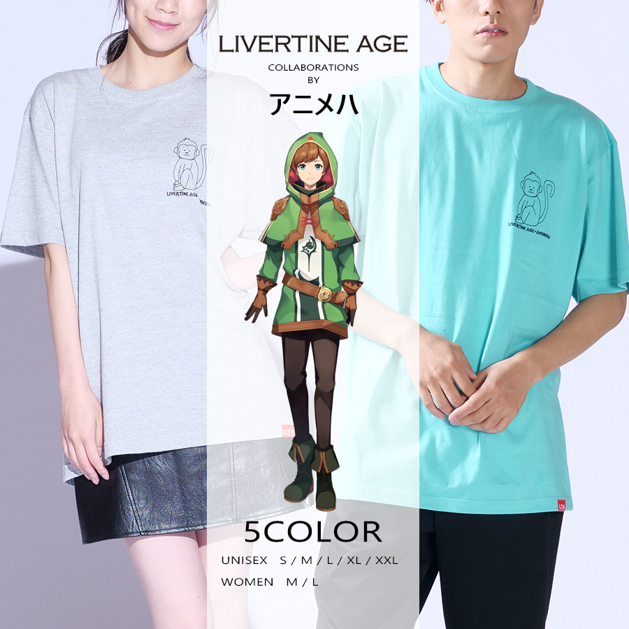 受注期間限定！アニメハコラボ企画！コラボ半袖Tシャツ◆アニメハ