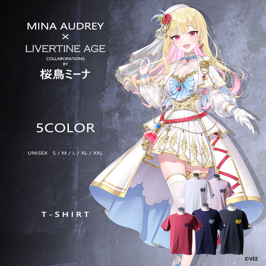 受注期間限定！桜鳥ミーナコラボ企画！コラボ半袖Tシャツ◆桜鳥ミーナ