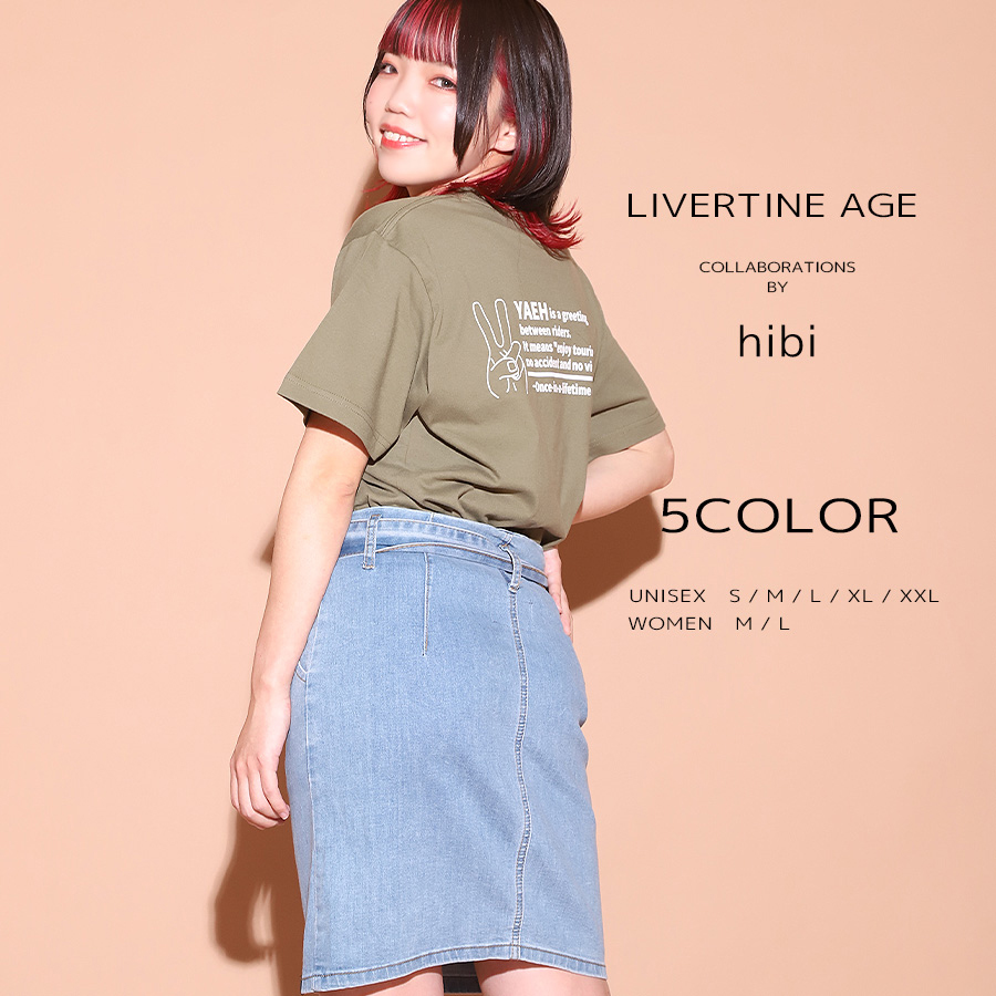 受注期間限定！hibiコラボ企画！コラボ半袖Tシャツ◆hibi