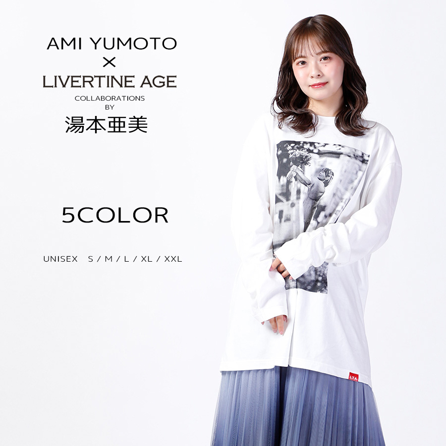受注期間限定！湯本亜美コラボ企画！コラボ長袖Tシャツ◆湯本亜美