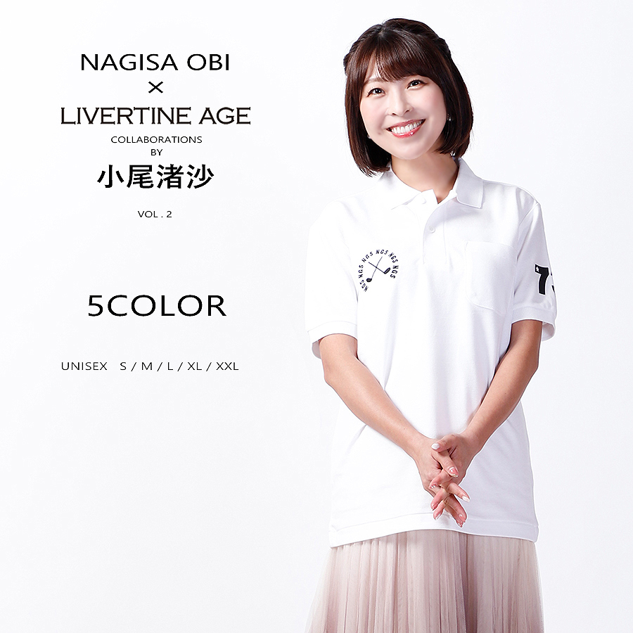 受注期間限定！小尾渚沙コラボ企画第2弾！コラボポロシャツ◆小尾渚沙