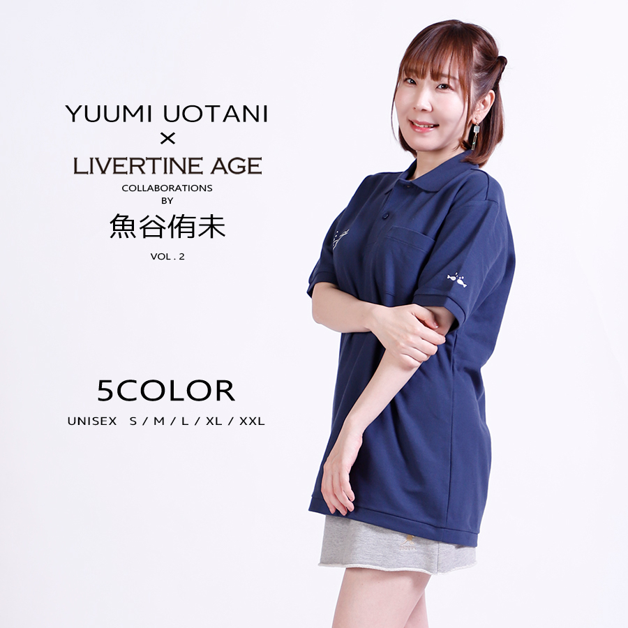 受注期間限定！魚谷侑未コラボ企画第2弾！コラボポロシャツ◆魚谷侑未
