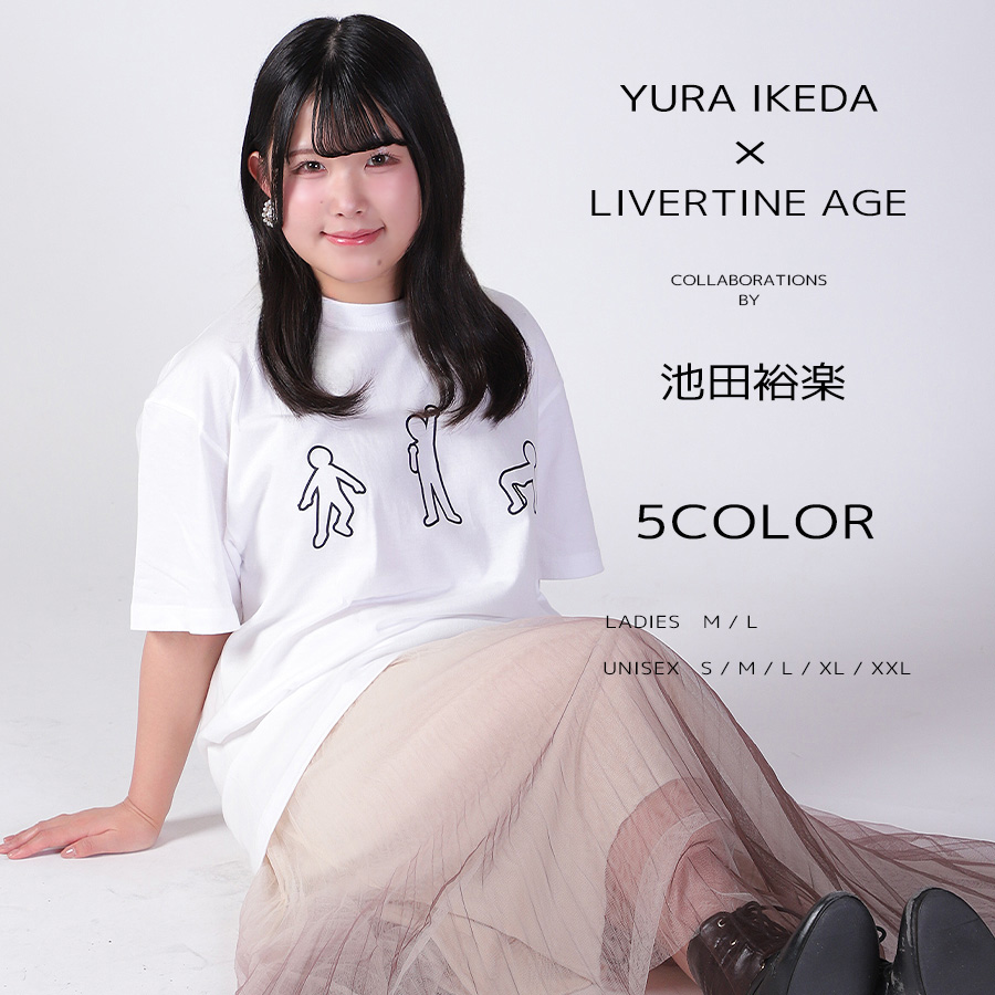 受注期間限定！池田裕楽コラボ企画！コラボ半袖Tシャツ◆池田裕楽