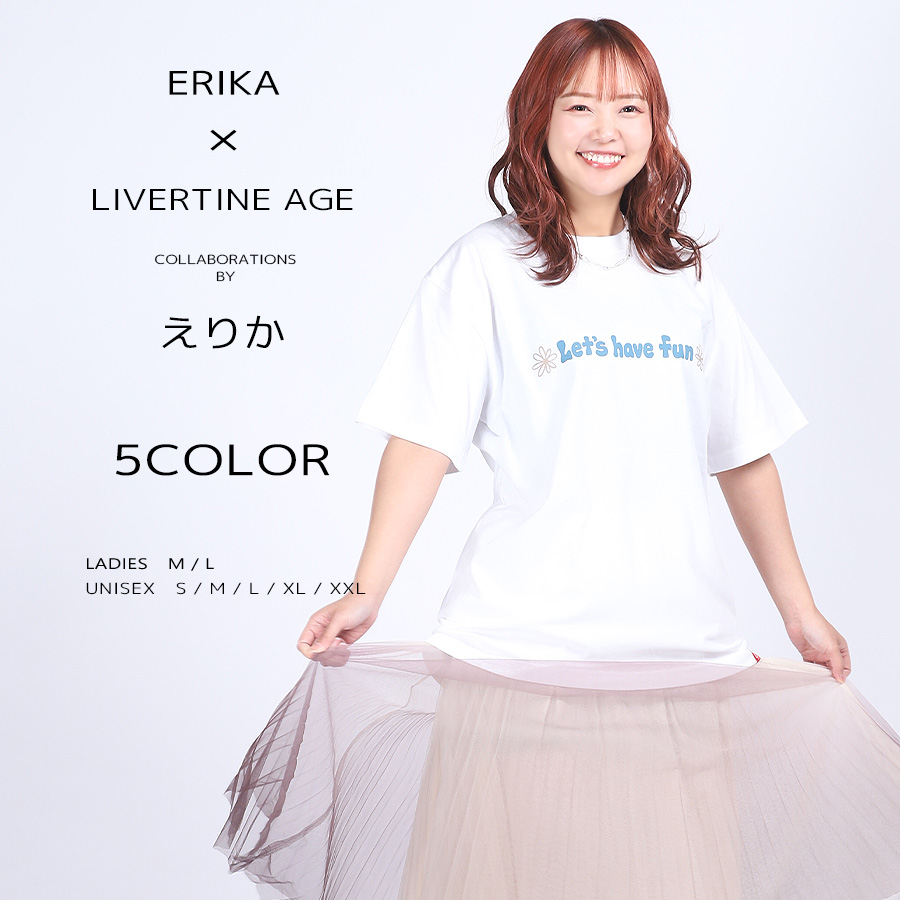 受注期間限定！えりかコラボ企画！コラボ半袖Tシャツ◆えりか