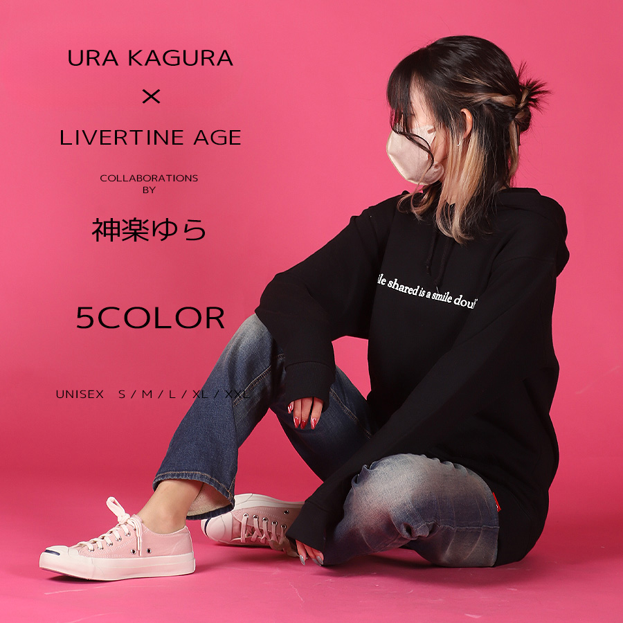 受注期間限定！神楽ゆらコラボ企画！コラボプルオーバーパーカー◆神楽ゆら