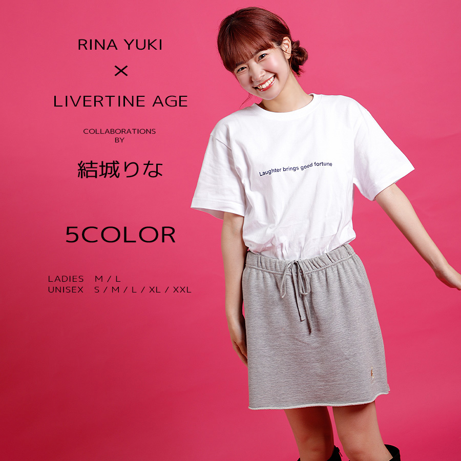 受注期間限定！結城りなコラボ企画！コラボ半袖Tシャツ◆結城りな