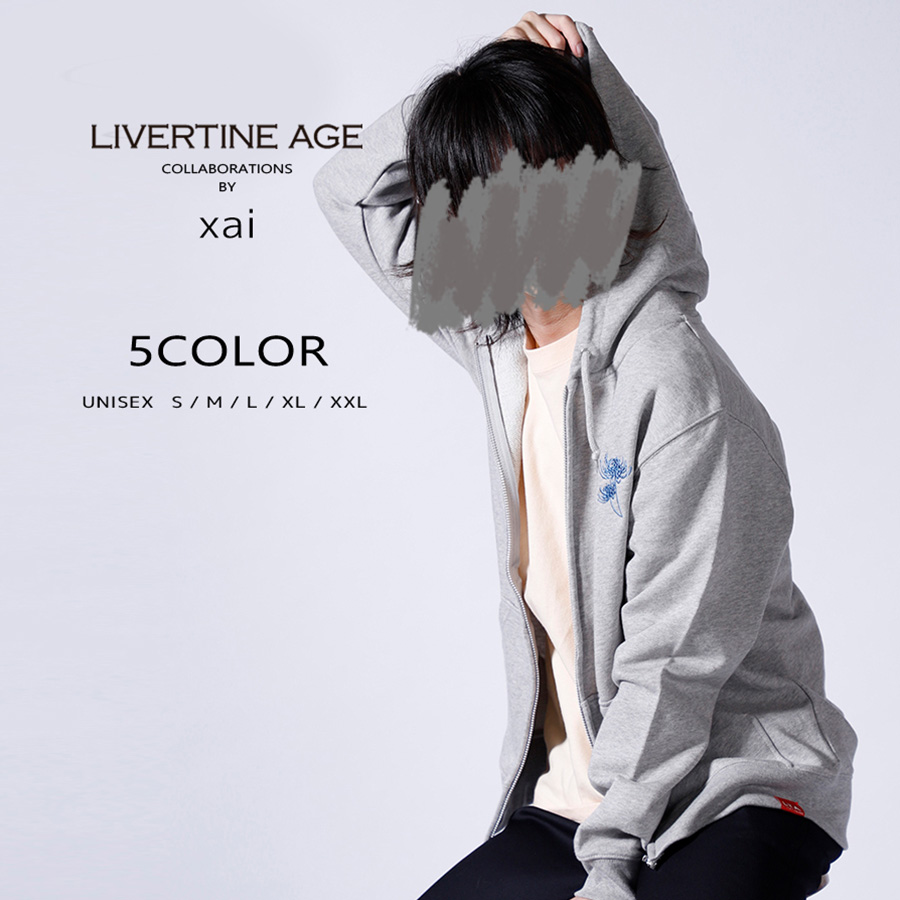 受注期間限定！xaiコラボ企画！コラボZIPパーカー◆xai