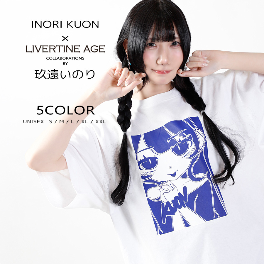 受注期間限定！玖遠いのりコラボ企画！コラボ半袖TシャツTYPE-A◆玖遠いのり
