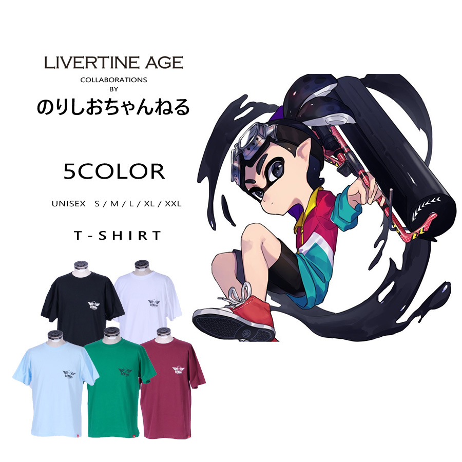 受注期間限定！のりしおちゃんねるコラボ企画！コラボ半袖Tシャツ◆のりしおちゃんねる