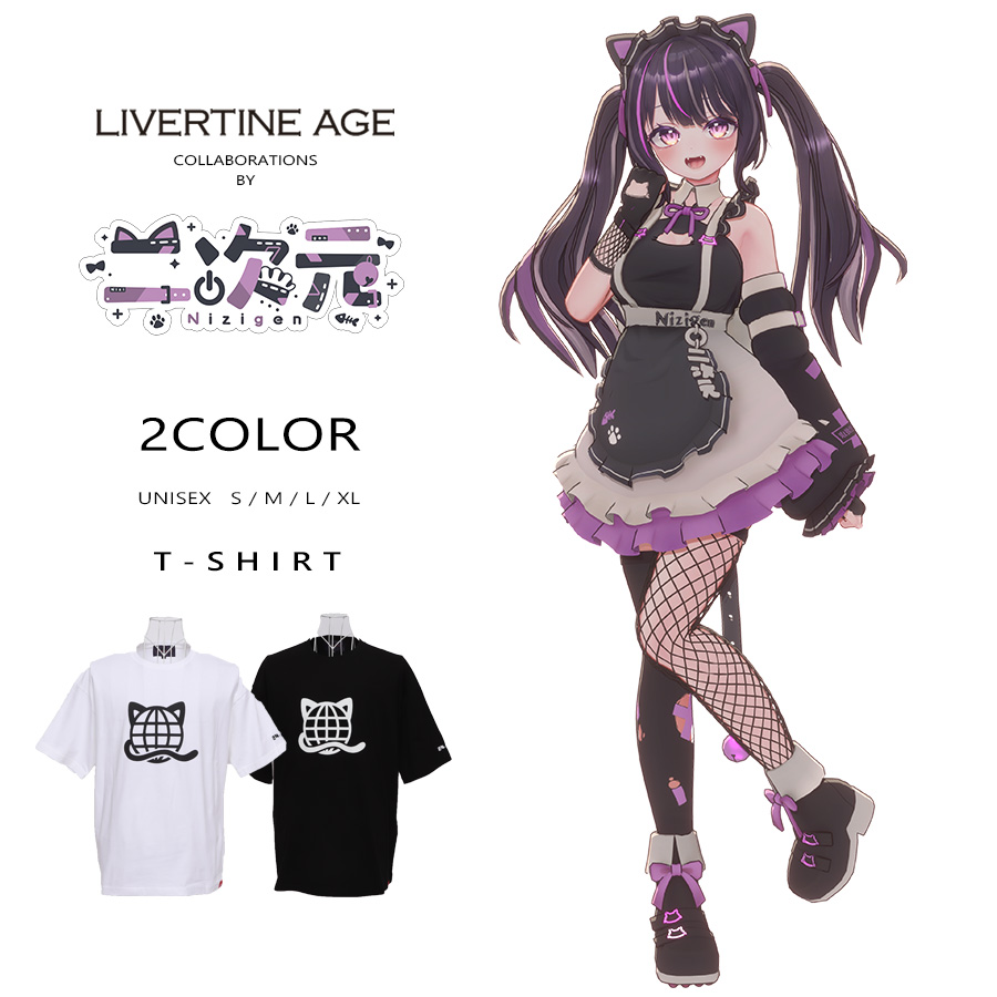 受注期間限定！二次元コラボ企画！ビッグシルエット半袖Tシャツ◆二次元