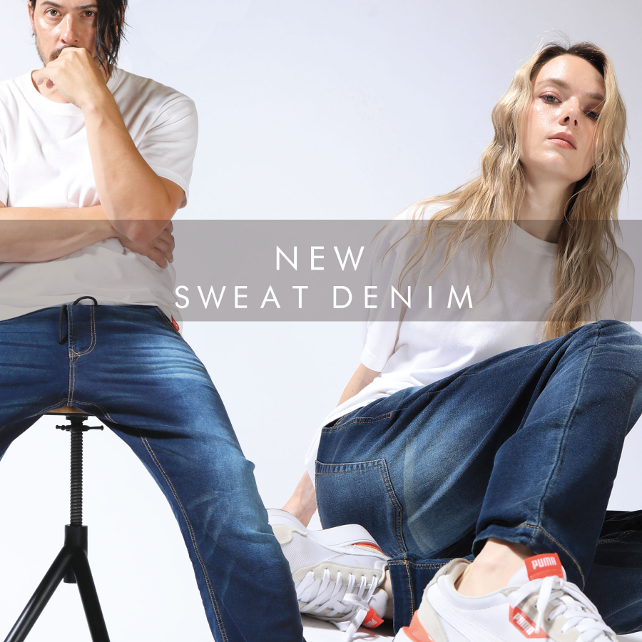 LTA  NEWスウェットデニムパンツ