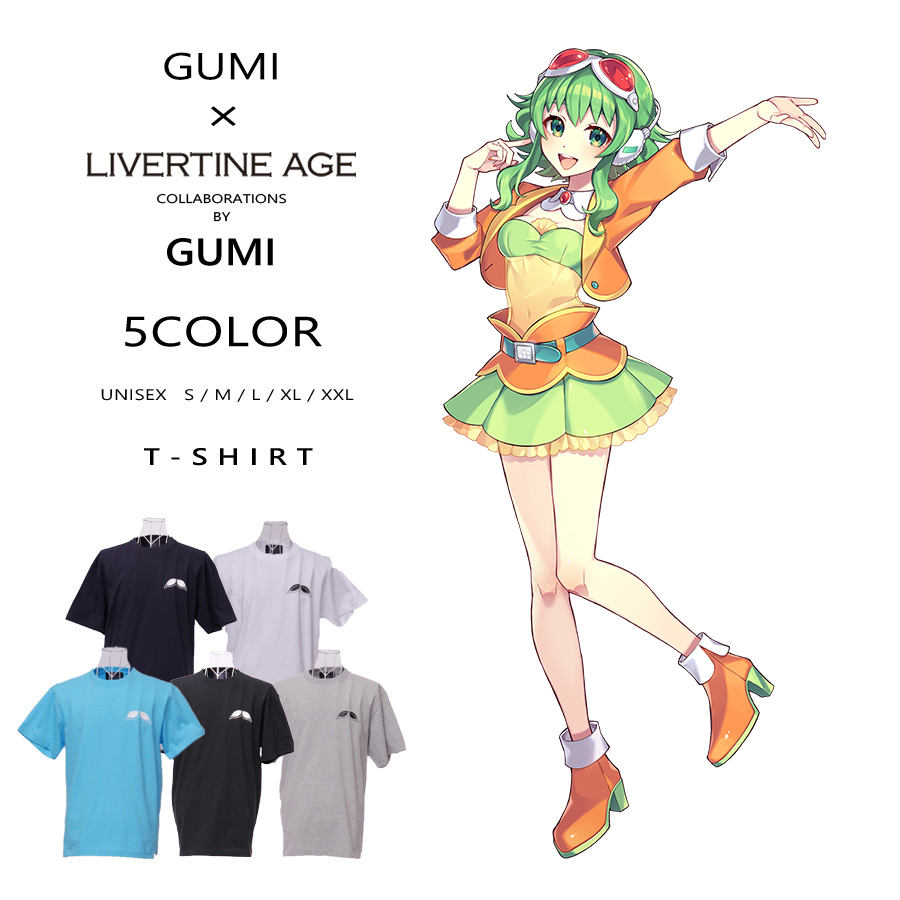 受注期間限定！GUMIコラボ企画！コラボ半袖Tシャツ◆GUMI