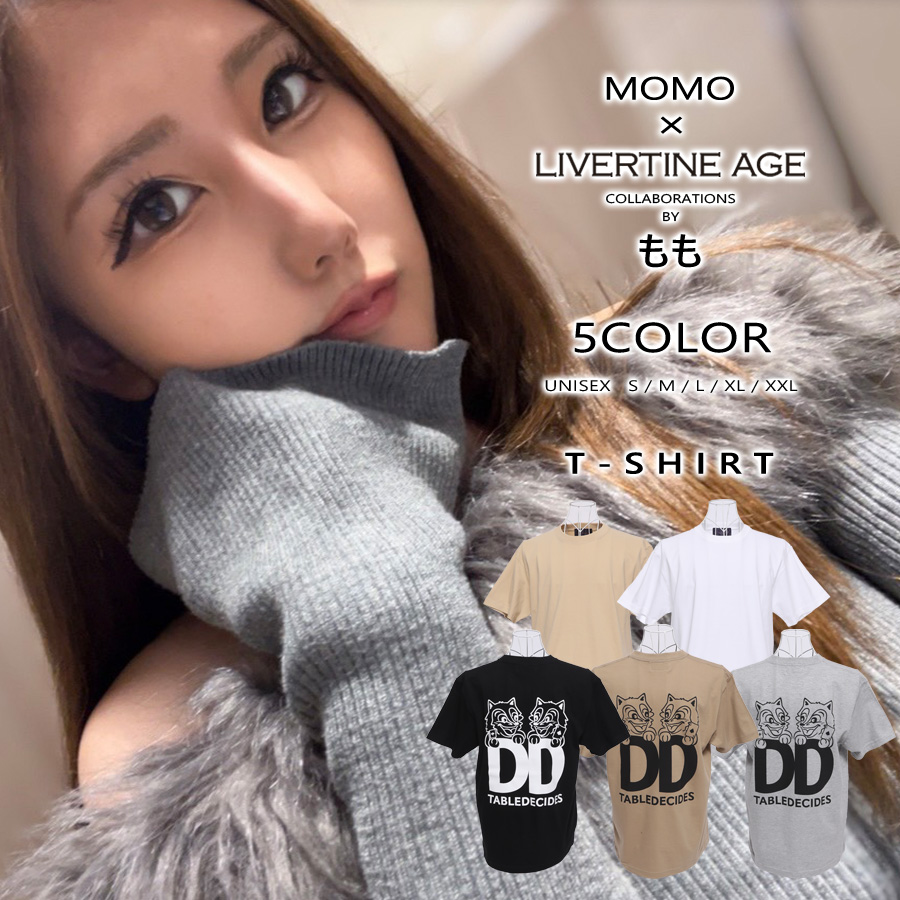 受注期間限定！ももコラボ企画！コラボ半袖Tシャツ◆もも