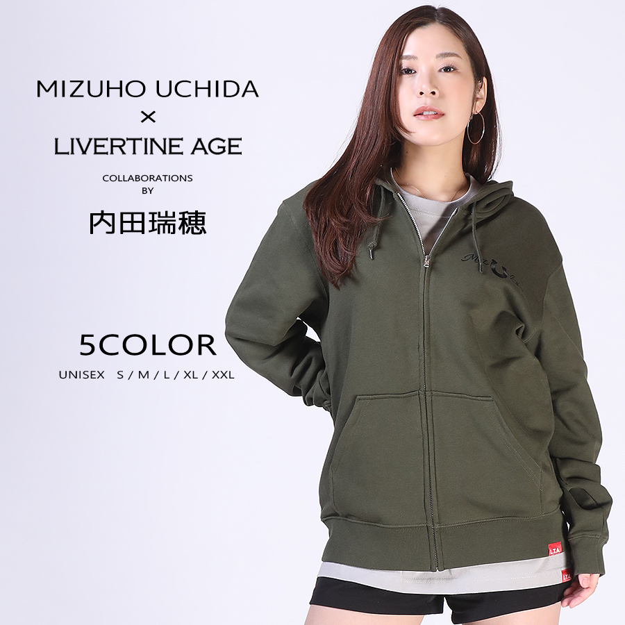 受注期間限定！内田瑞穂コラボ企画！コラボZIPパーカー◆内田瑞穂