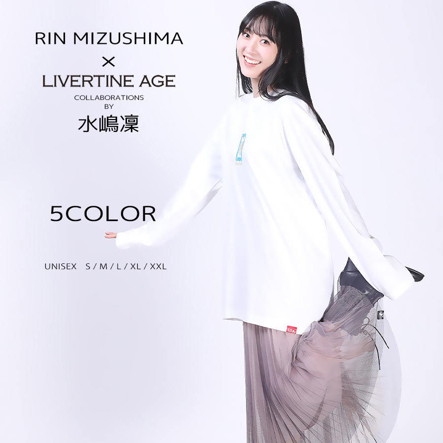 受注期間限定！水嶋凜コラボ企画！コラボ長袖Tシャツ◆水嶋凜