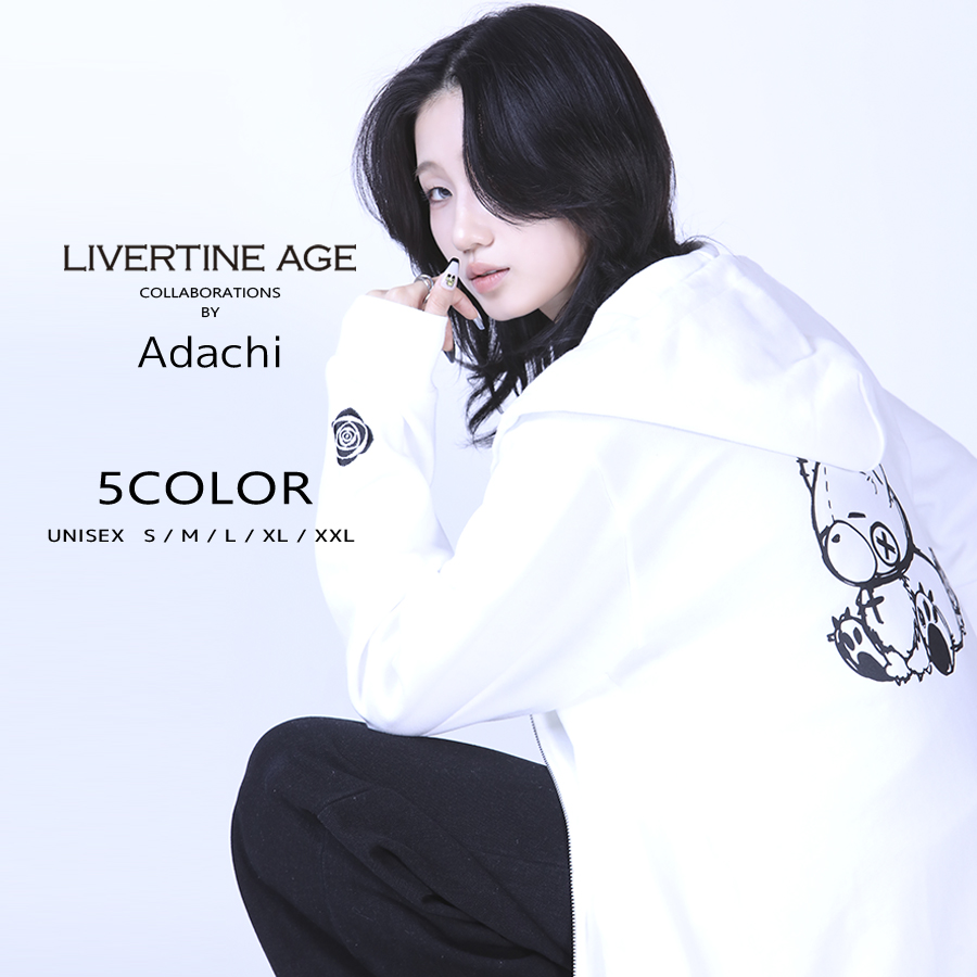 受注期間限定！Adachiコラボ企画！コラボZIPパーカー◆Adachi