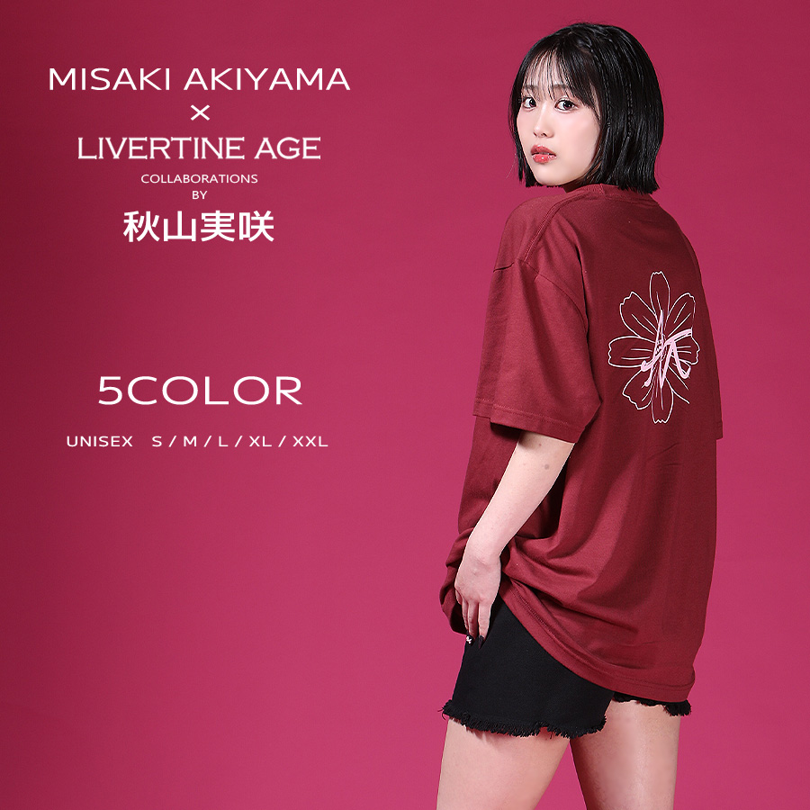 受注期間限定！秋山実咲コラボ企画！コラボ半袖Tシャツ◆秋山実咲