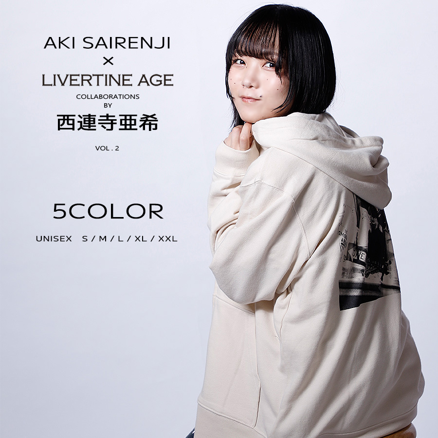 受注期間限定！西連寺亜希コラボ企画第2弾！コラボZIPパーカー◆西連寺亜希