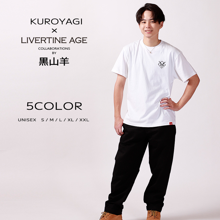 受注期間限定！黒山羊コラボ企画！コラボ半袖Tシャツ◆黒山羊