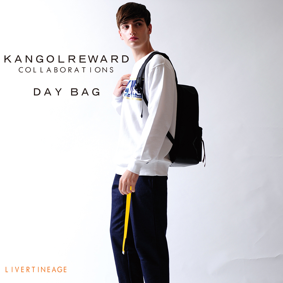 LIVERTINE AGE × KANGOL REWARD コラボレーション デイバッグ