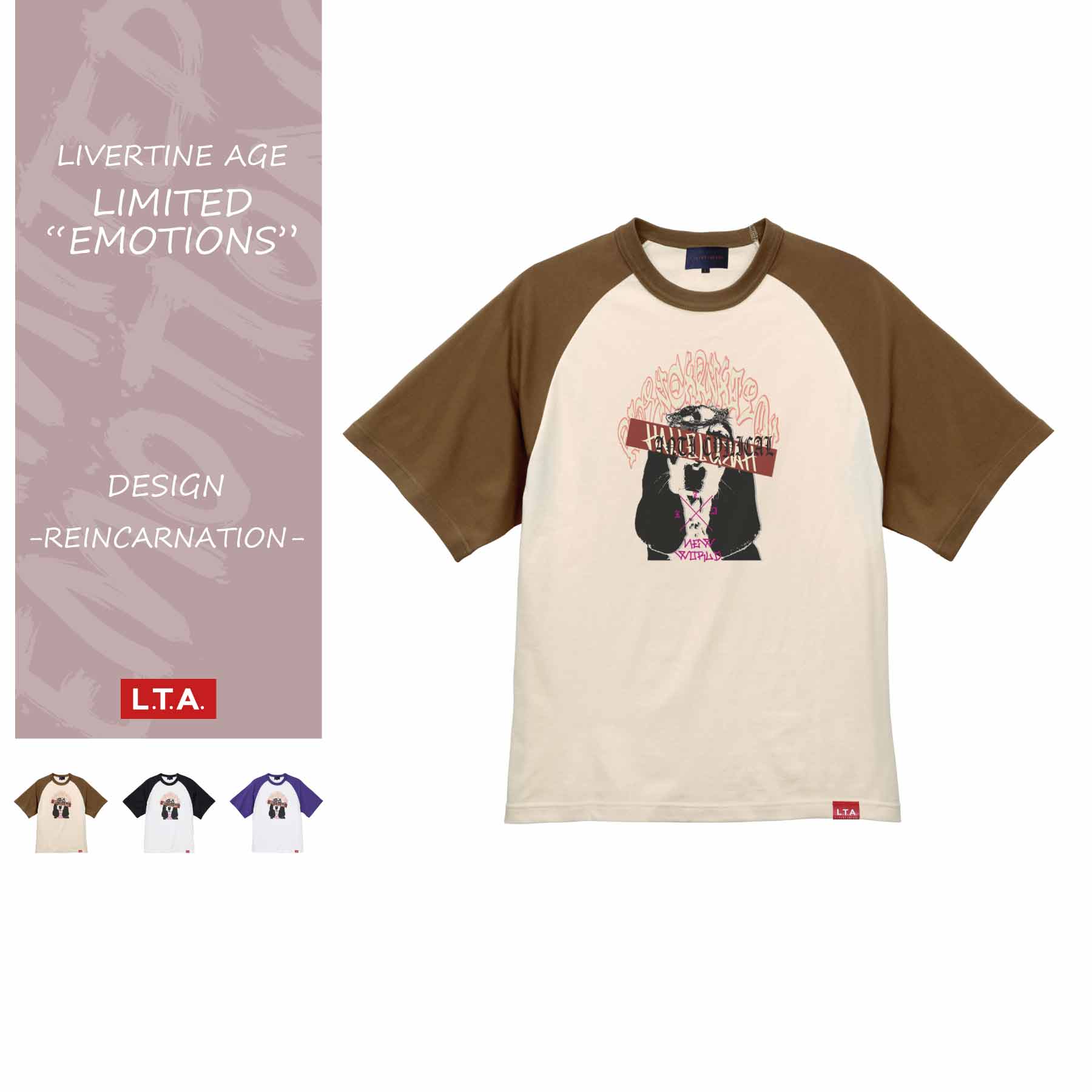 LTA REINCARNATION 半袖ラグランTシャツ