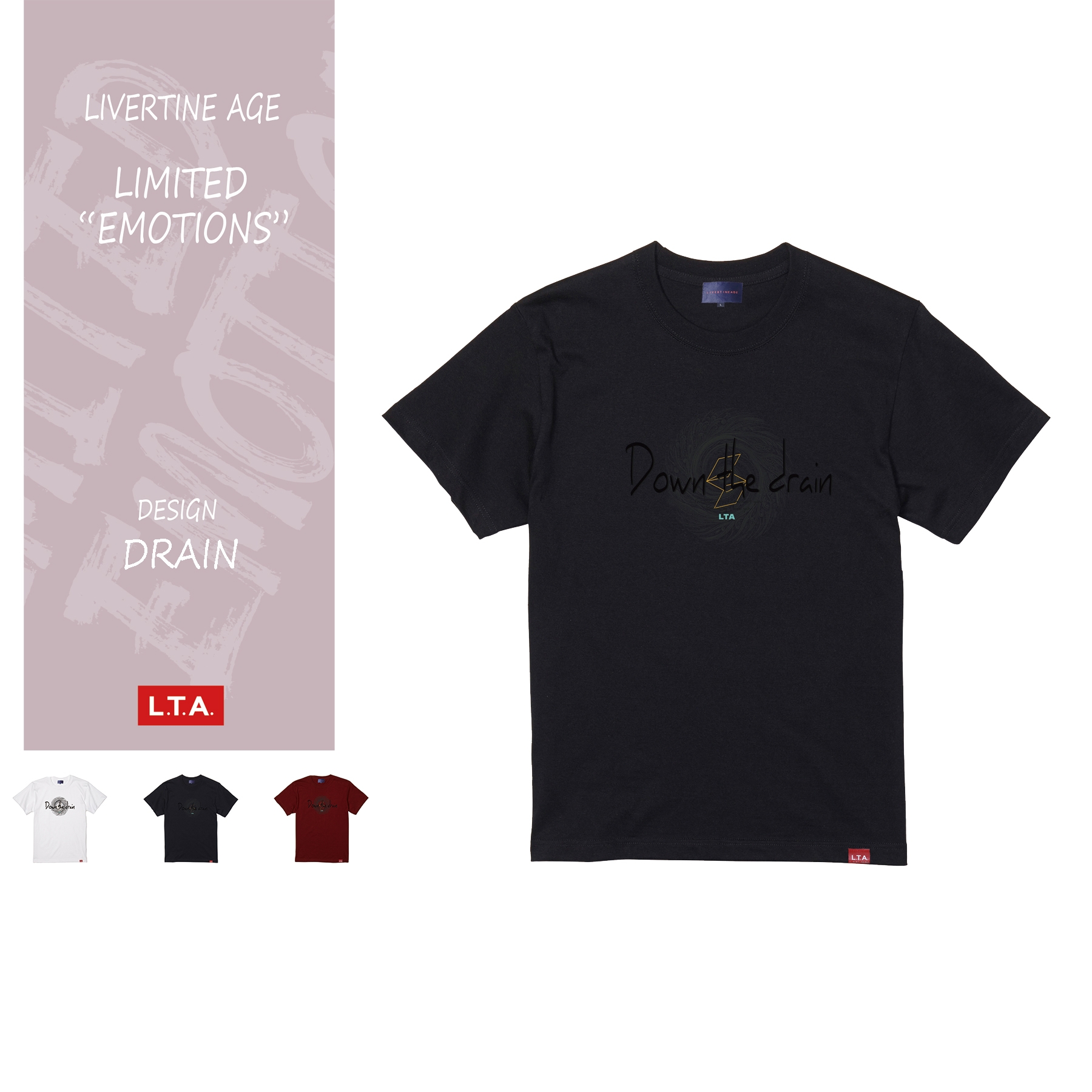 LTA DRAIN スタンダード半袖Tシャツ