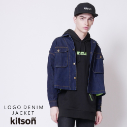 kitson me ロゴ刺繍デニムジャケット