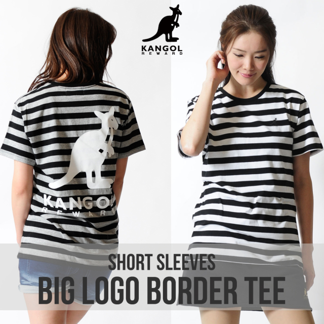 KANGOL REWARD BIG LOGOボーダーTシャツ