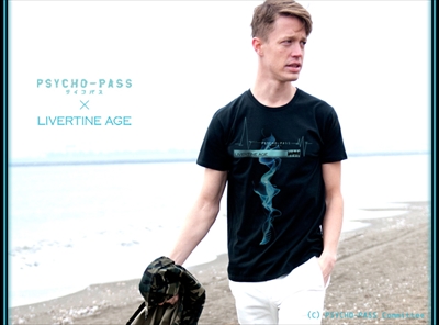 【予約商品】PSYCHO-PASS サイコパスTEE TYPE DNA◆コラボ メンズ　Tシャツ　レディース 狡噛 慎也 宜野座 伸元 槙島 聖護 ドミネーター【11月下旬のお届け】