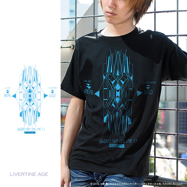 【完全第2回予約受注生産】ソードアート　オンラインII　SWORD ART ONLINE II TYPE:LINKED BRAIN　Tシャツ◆コラボ メンズ　Tシャツ　レディース【2015年3月上旬より順次発送】