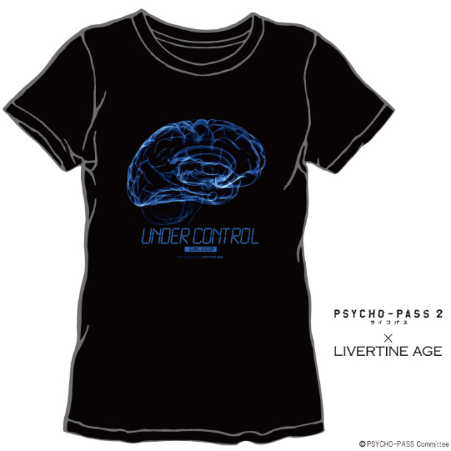 【完全第2回予約受注生産】PSYCHO-PASS サイコパス 2 TEE TYPE UNDER CONTROL◆コラボ メンズ　Tシャツ　レディース 【2015年3月上旬より順次発送】