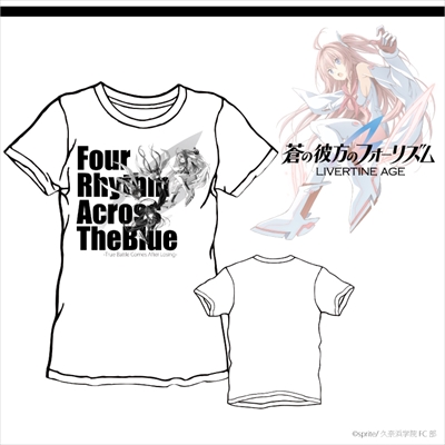 【完全予約受注生産】蒼の彼方のフォーリズムtype:ACROSS半袖Tシャツ◆ 蒼の彼方フォーリズム あおかな アニメ　コラボ　半袖 Tシャツ　LIVERTINE AGE  　【3月下旬から4月上旬より順次発送】