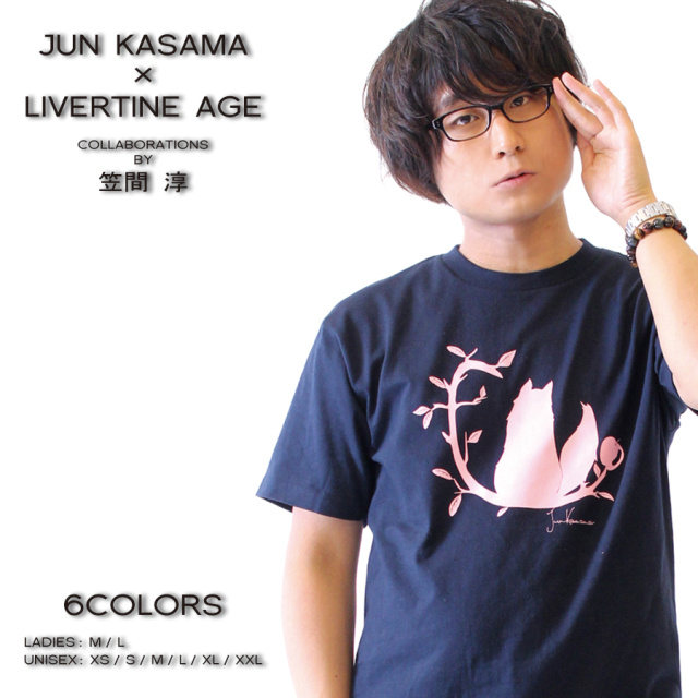 受注期間限定！笠間淳コラボ企画！！fio半袖Tシャツ◆笠間淳  コラボ  声優 Tシャツ 半袖