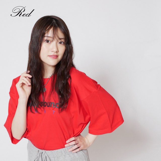 赤 Tシャツ ケーキデザイン 受注販売】AKATSUKI JAPAN イラスト Tシャツ #9 赤木里帆※お届け