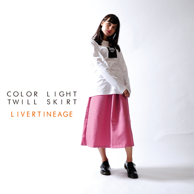 LIVERTINE AGE カラーライトツイルスカート