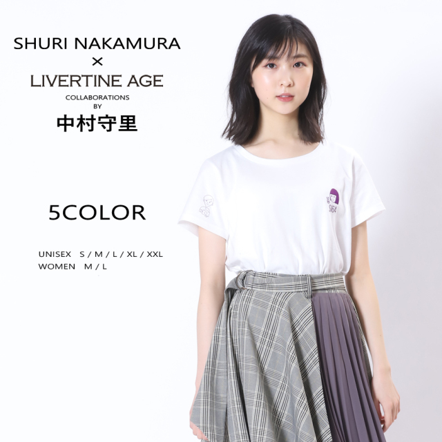 受注期間限定！中村守里コラボ企画！コラボ半袖Tシャツ◆中村守里  コラボ   半袖Tシャツ