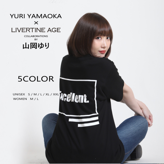 受注期間限定！山岡 ゆりコラボ企画！コラボ半袖Tシャツ Type:A◆山岡 ゆり  コラボ   半袖Tシャツ