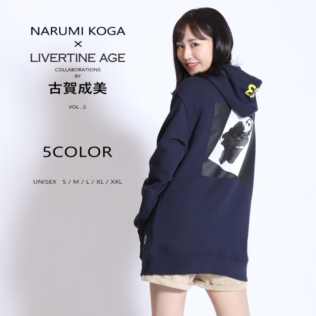 受注期間限定！古賀成美コラボ企画第2弾！コラボプルオーバーパーカー◆古賀成美