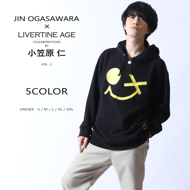 受注期間限定！小笠原仁コラボ企画第2弾！コラボプルオーバーパーカー◆小笠原仁