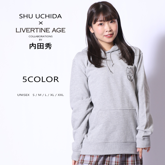 受注期間限定！内田 秀コラボ企画！コラボプルオーバーパーカー◇内田 秀